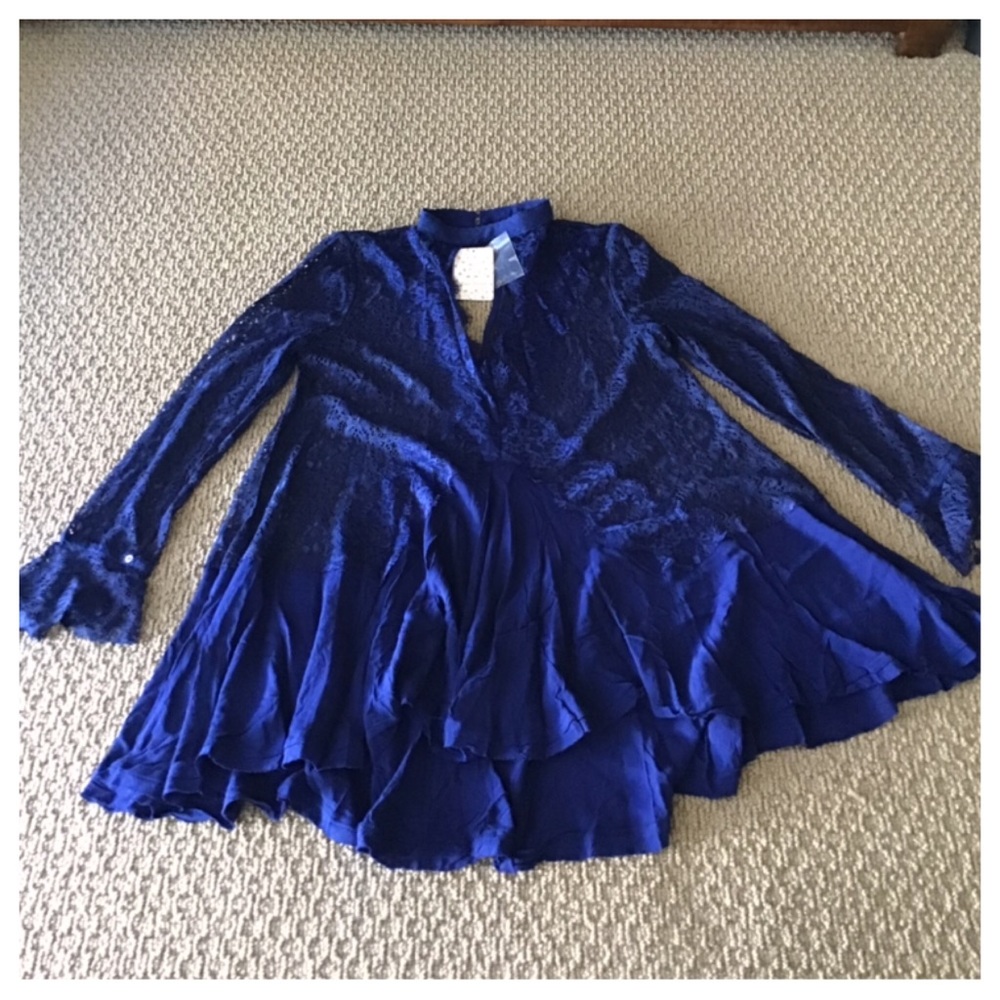 Free People Secret Origins Pieced Lace Tunic. NWT. - Picture 6 of 6